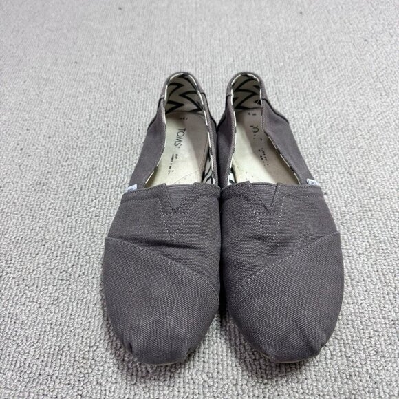 Toms Slip On Shoes Gray Women's Size 7.5 - Picture 8 of 9